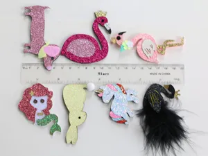 Kinder Cartoon Glitzer Haarklammern süße Haaraccessoires DIY Haarnadeln Set für kleine Mädchen