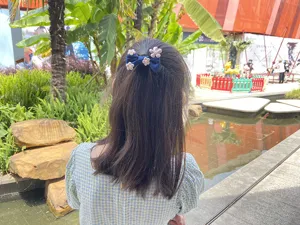 Kinder süße Stoff Schleife Haarklammer süßes Blumen Haaraccessoire für kleine Mädchen Alltag