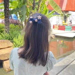 Kinder Haarklammer süße Stoff Schleife Haarschmuck für kleine Mädchen tägliche Kleidung Blume.
