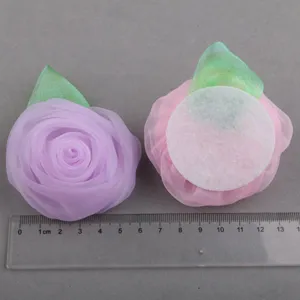 DIY fabric rose flower accessories handmade hair clip corsage material craft supplies