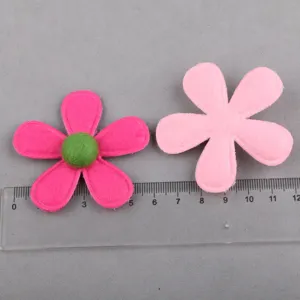DIY Filz fünfblättrige Blumen Accessoires Kinder Haarnadeln Kleidung Hut Dekoration