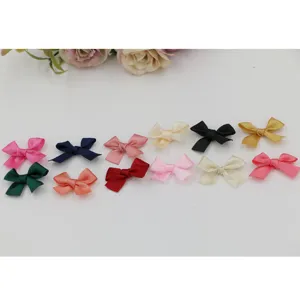Petits nœuds en ruban de satin pour bricolage, accessoires de cheveux, emballage cadeau.