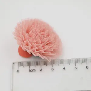 Rosa Netz Blume DIY handgemachte Zubehör für Schuhe Haarnadeln und Kleidung Dekoration
