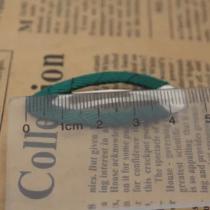 Green grosgrain ribbon wrapped hair clip snap hair accessory for daily styling and kids use