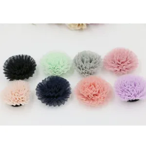 Bunte Mesh-Spitzenblumen-Patches für DIY-Bastelarbeiten, Haarschmuck, Schuhe und Sträuße.