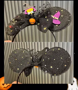 Halloween party costume headband cute children's festive hair accessory with mouse ears design.