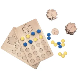 Kids Wooden Number Puzzle Board Educational Early Learning Montessori Toy Math Counting Board For Toddlers