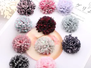 Bunte Stoffblumen DIY Zubehör für Kinder Haarklammern und schöne Schuhe Dekoration