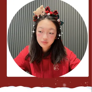 Christmas children headband cute plush bear red plaid bow hair hoop holiday party photo prop kids