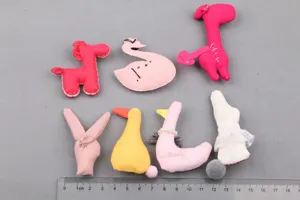 DIY handgemachte Stoff Tier Haarschmuck niedliche Plüsch Anhänger für Haarnadeln
