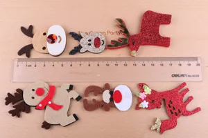 Weihnachten Rentier Filz DIY Haarschmuck Material niedliche Bastelbedarf für Kinder.