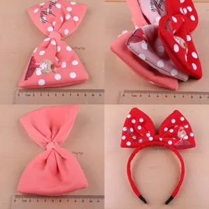 Handgemachtes Großes Bogen DIY Haarschmuck Material Stoff Polka Dot Bögen Cartoon Mädchen Design Für Mädchen Stirnband Schuh Socke Dekor