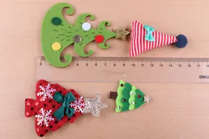 Weihnachtsbaum Haarspangen DIY Zubehör süße festliche Haarnadeln für Kinder und Damen