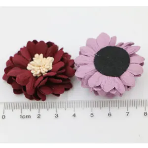DIY handgemachte Mikrofaser Blumen Zubehör für Haarspangen, Handyhüllen und Dekoration.