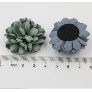 Handgemachte Mikrofaser Blumen Details, DIY Bastelzubehör für Handyhüllen und Haarschmuck.
