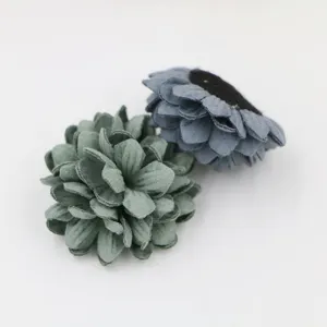 Handgemachte Mikrofaser Blumen DIY Zubehör für Haarschmuck Handyhüllen und Kleidung.