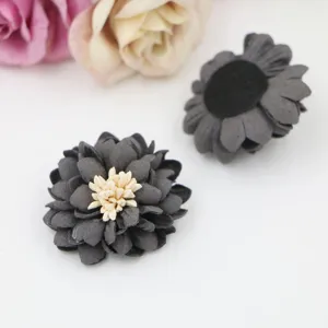 Handgemachte Mikrofaser Blumen DIY Zubehör für Haarspangen, Handyhüllen, Dekoration.