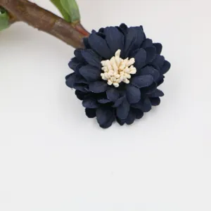Dunkelblaue Mikrofaser künstliche Blume Zubehör für handgemachte DIY Handwerk und Dekoration.