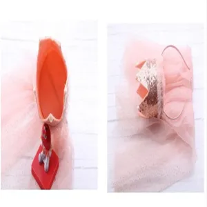 Kids sequin crown headband with mesh veil for birthday party, flower girl pink hair accessory.