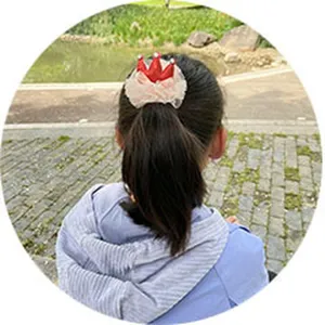 Carino accessorio capelli rete corona stile principessa dolce per ragazze forcina molletta.