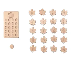 Wooden kids number counting board educational montessori toys early learning puzzle blocks