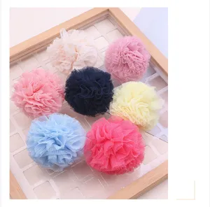 Bunte Tüll Pompoms Bälle Set für DIY Haarschmuck Schuhe Taschen Kleidung Handwerk.