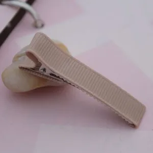 5cm halb umwickelte Krokoklemme nacktes Band Haarnadel DIY handgemachte Haarschmuck Material
