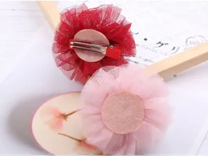 Fermagli per capelli in rete per bambini simpatici accessori per capelli principessa