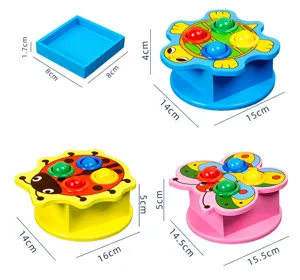Wooden hammering pounding bench toy set for kids early education and hand eye coordination development.