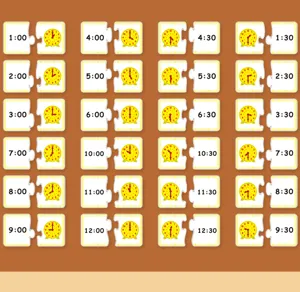 Wooden digital clock puzzle for kids early education learning time cognitive toy set