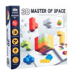 3D Spatial Master Educational Puzzle Block Toy for Kids Brain Training and Logic Game