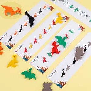 Kids dinosaur math thinking sorting game wooden educational toys for early learning cognitive dev.