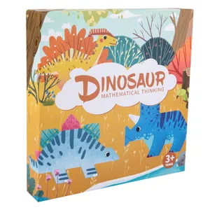Children dinosaur mathematical thinking educational toy gift box packaging display main image