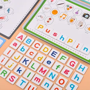 Kids magnetic alphabet spelling learning toy early education cognitive magnetic board set main