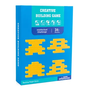 Gioco di costruzione di blocchi creativi per bambini, giocattolo educativo precoce.