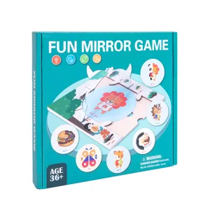 Jouet de puzzle de symétrie de miroir en bois éducatif pour enfants entraînement spatial principal