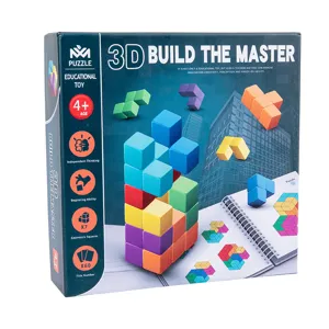 3D building block puzzle for kids educational toy spatial thinking stacking game 4+ years