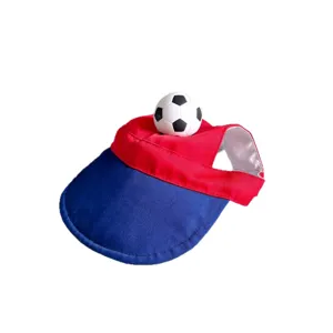 Carino cappello da sole per animali, berretto da baseball colorato con fori per le orecchie.
