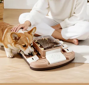 Jouet puzzle interactif pour animal de compagnie gamelle anti-glouton pour chien vue