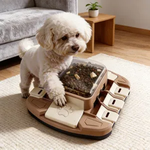 Jouet Puzzle Interactif pour Animal de Compagnie Distributeur de Friandises