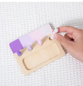 Montessori wooden color sorting toy pegboard for kids early education and sensory training.