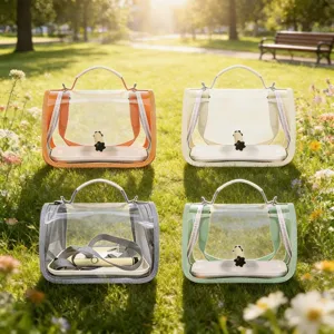 Portable transparent bird carrier bag, breathable outdoor travel cage for small parrots.