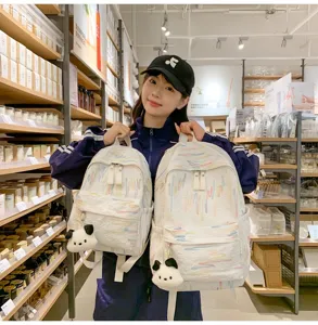 Niedlicher weicher Mädchen Rucksack stylische kleine Schultasche Mini Tagesrucksack für Damen