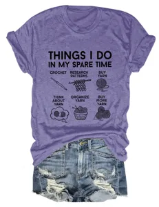 Women casual short sleeve t-shirt funny graphic print tee summer top comfortable