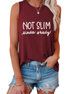 Lässiges, ärmelloses Damen-Tanktop mit witzigem Front-Grafikdruck für den Alltag.