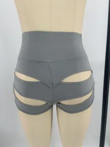 Pantalones cortos de yoga de cintura alta para mujer sexy ajustados fitness push up