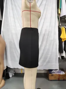 Women high waist black bodycon mini skirt autumn fashion sexy short skirt apparel
