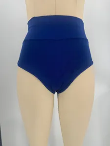 Hohe Taille Yoga Shorts Einfarbig Fitness Sporthose Bauchkontrolle Fitnesshose fur Damen