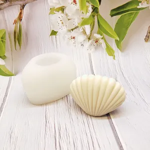 Moule à bougie en silicone DIY forme de coquillage cire aromathérapie savon décor maison