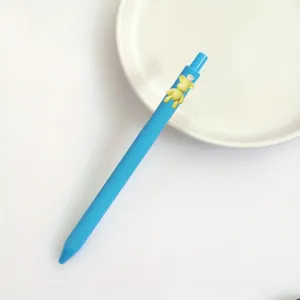 Cute cartoon bear gel pen candy color blue ballpoint pen sweet student stationery writing tool